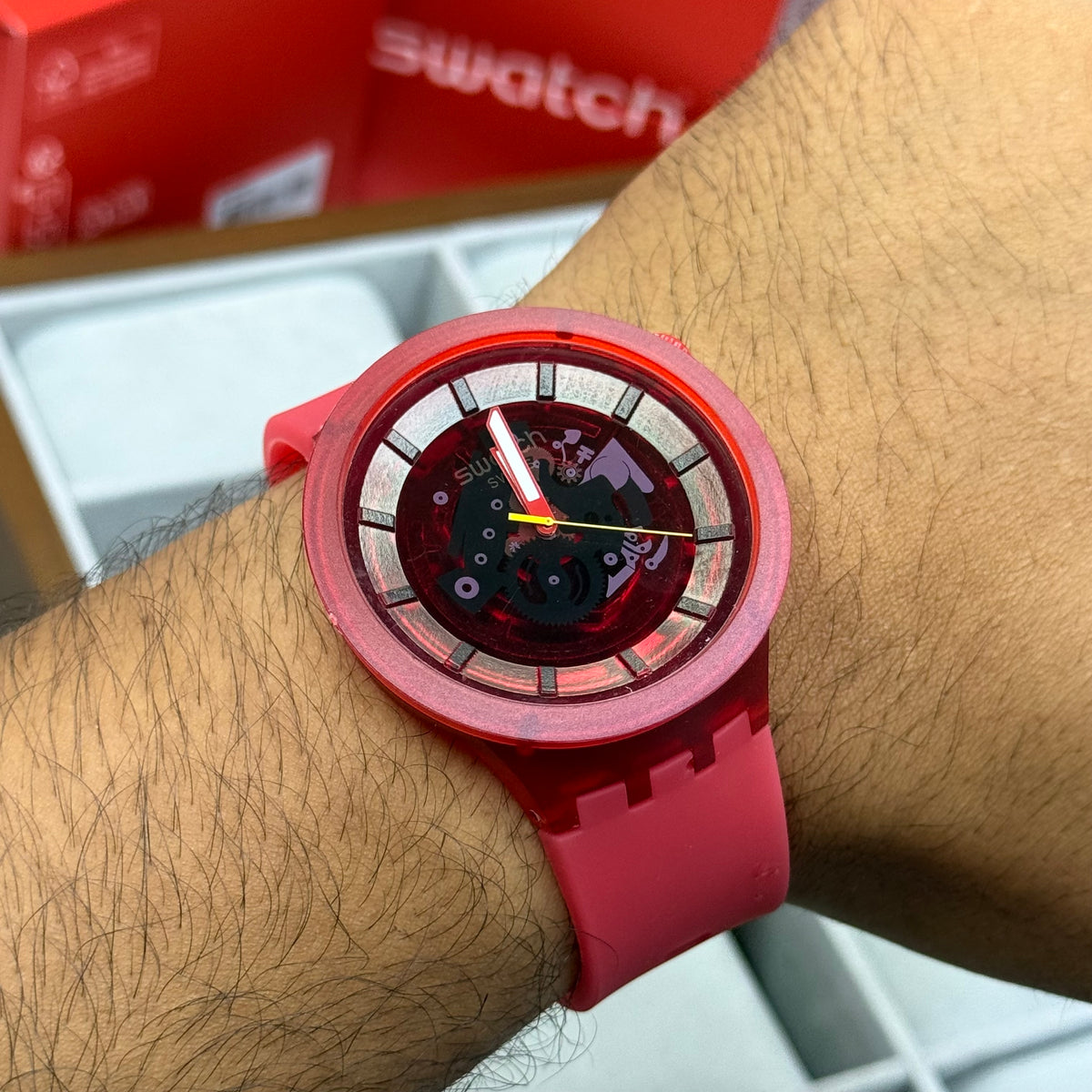 SWATCH UNISEX EDICION DEPORTIVO REF-ROJO