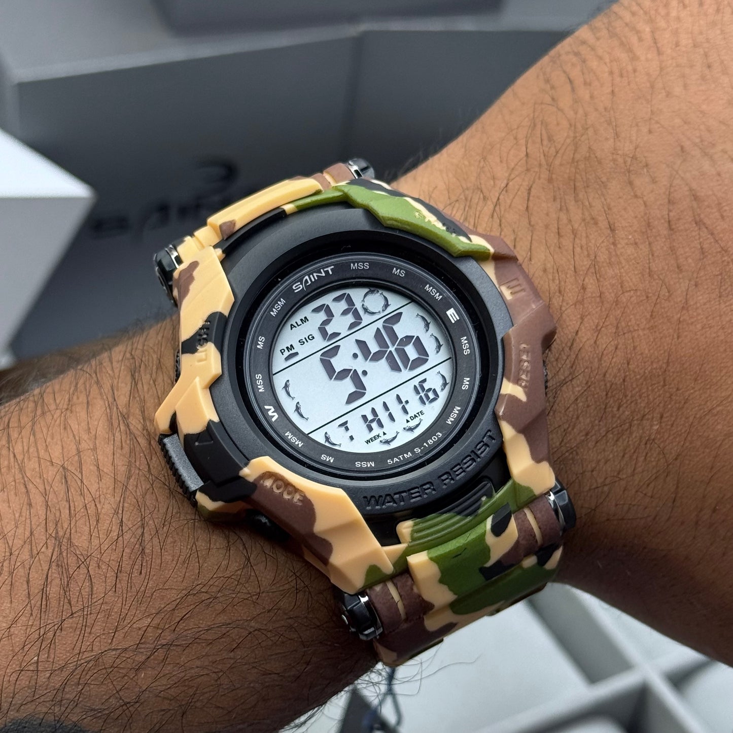 SAINT X G-SHOCK PARA SUMERGIBLE MILITAR HOMBRE REF S-1803-NCV