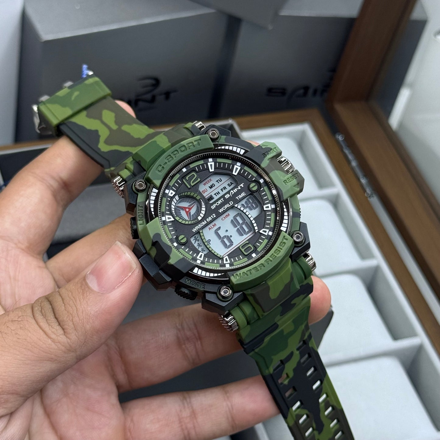 SAINT X G-SHOCK PARA SUMERGIBLE MILITAR HOMBRE REF 6812-NVG