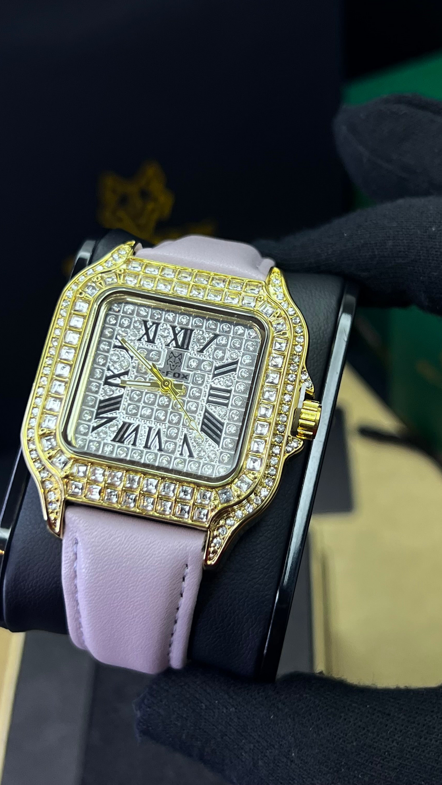 G FOX ORIGINAL x CARTIER PARA DAMA SUMERGIBLE REF-SANTOS CUBANO-1264-M