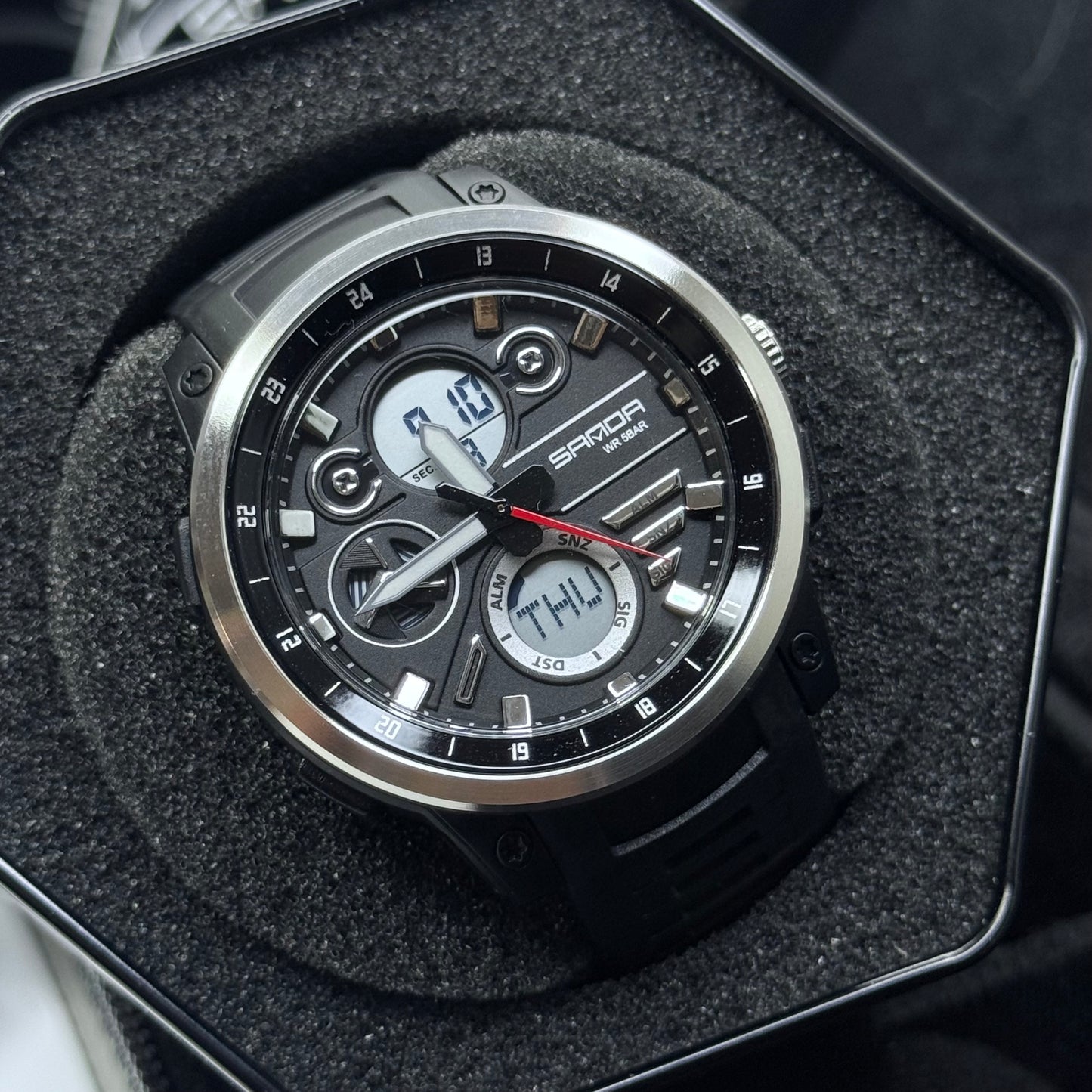 SANDA ORIGINAL DOBLE HORA PARA HOMBRE REF-3379-NPN