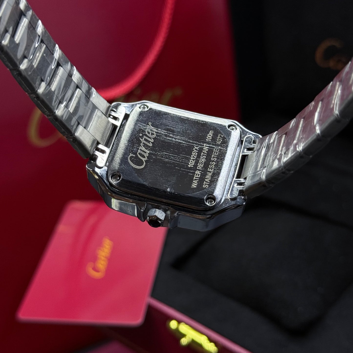 CARTIER SANTOS CUBANO PARA DAMA REF BB