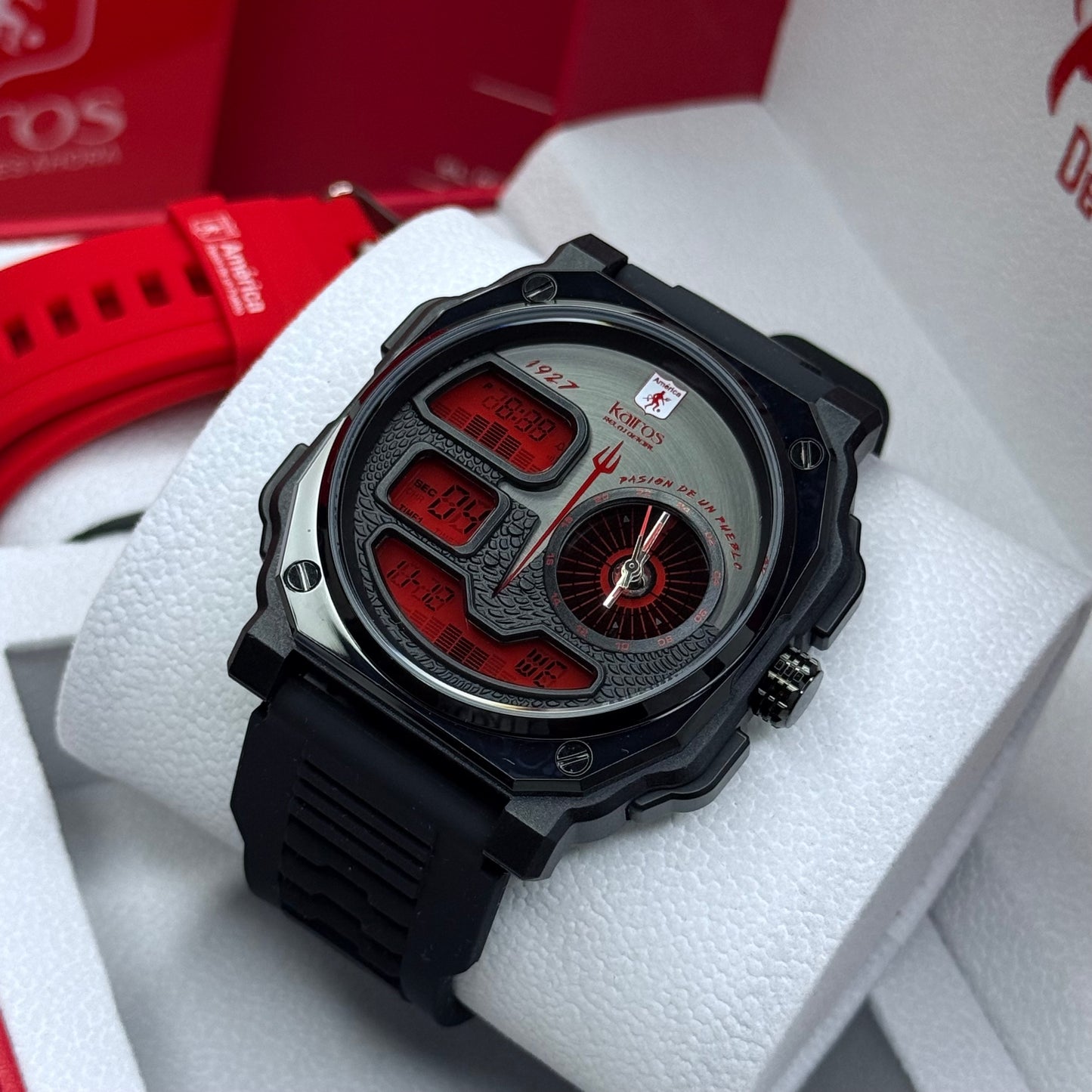 KAIROS ORIGINAL DEL AMERICA DE CALI DOBLE PULSO PARA HOMBRE REF-NN