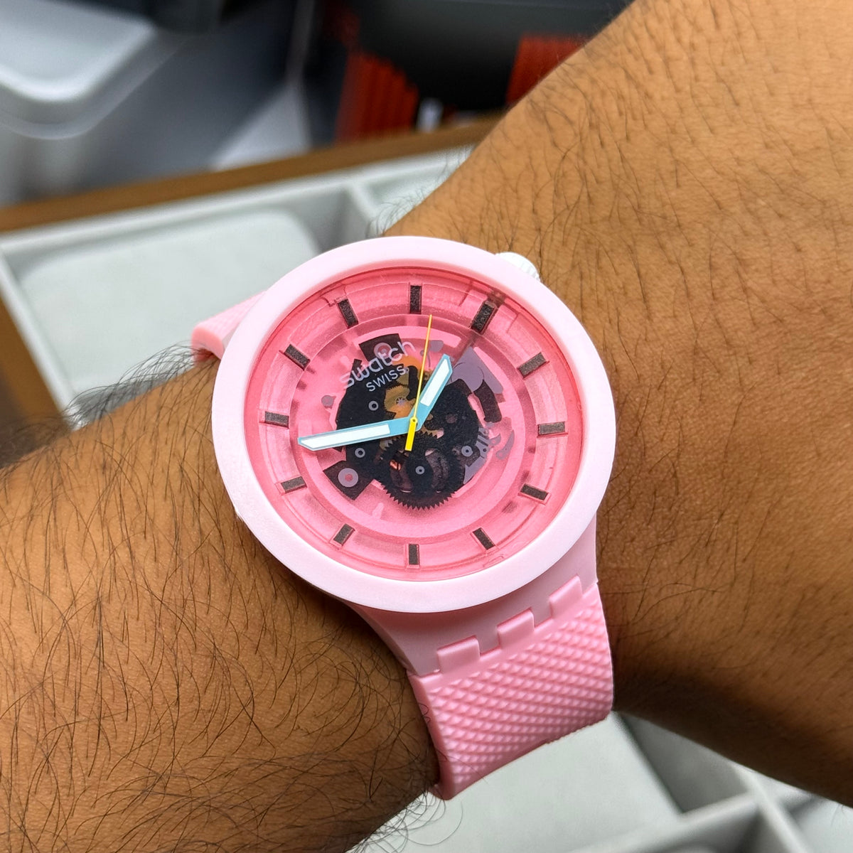 SWATCH UNISEX EDICION DEPORTIVO REF-ROSA