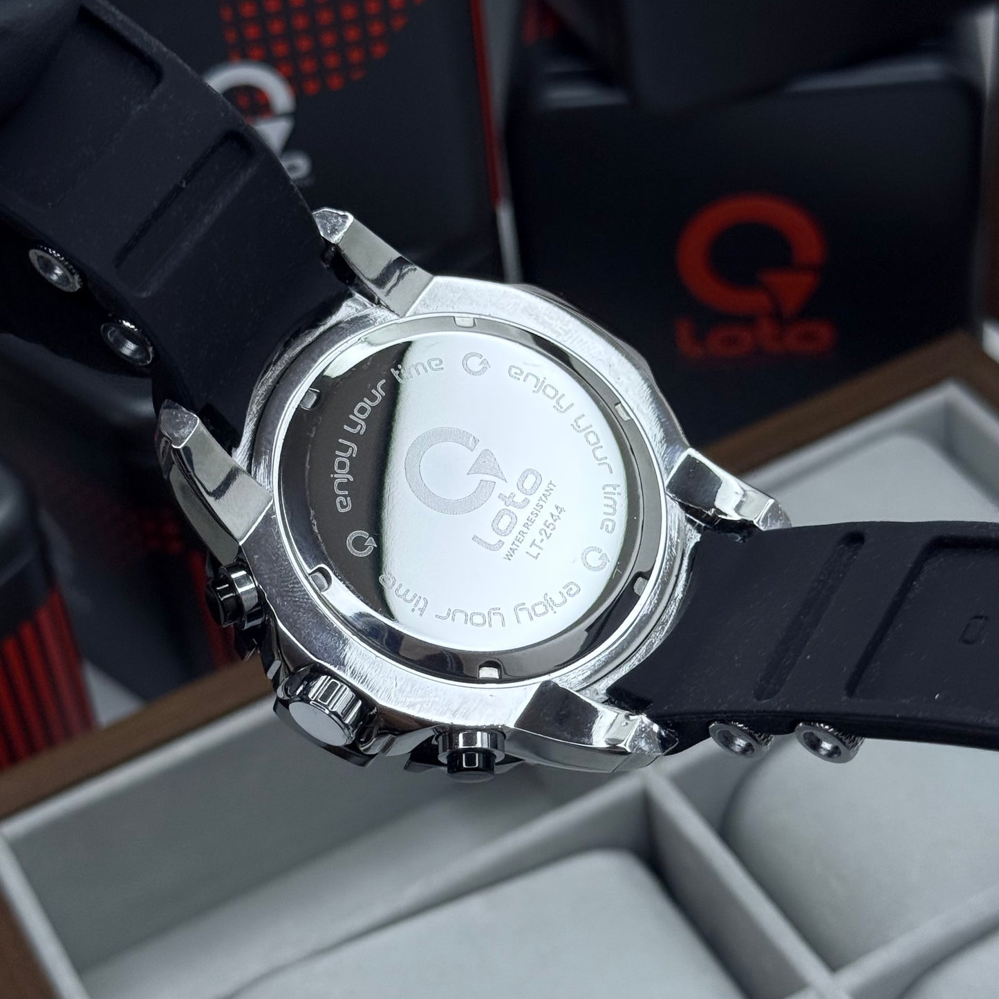 LOTO X INVICTA ORIGINAL  FUNCIONAL SUMERGIBLE PARA HOMBRE REF-2544-NP