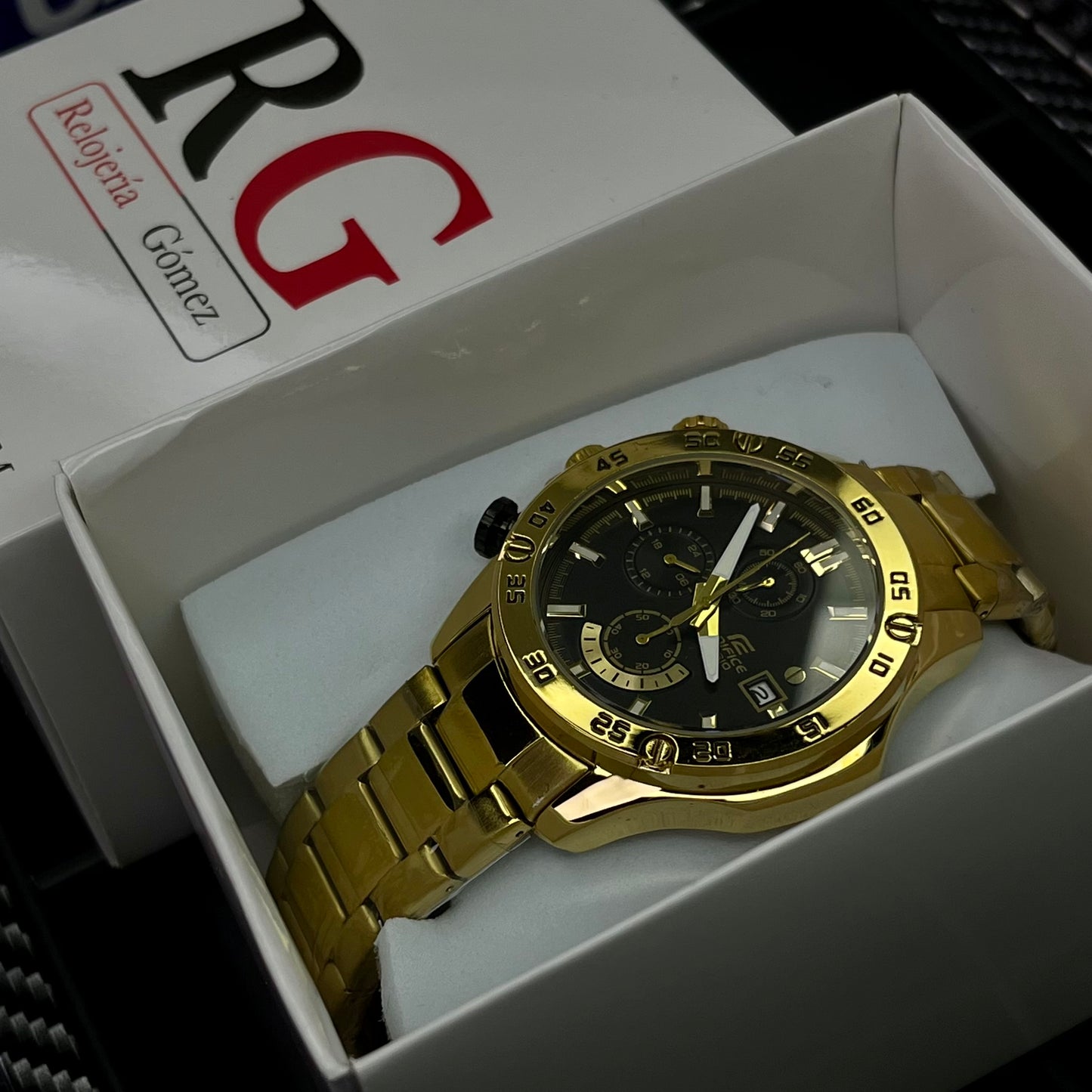 CASIO EDIFICE EFR 558  FUNCIONAL PARA HOMBRE REF-DN