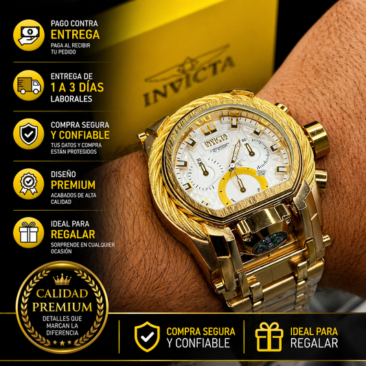 INVICTA BOLT ZEUS GUAYA ACERO PARA HOMBRE REF-DB
