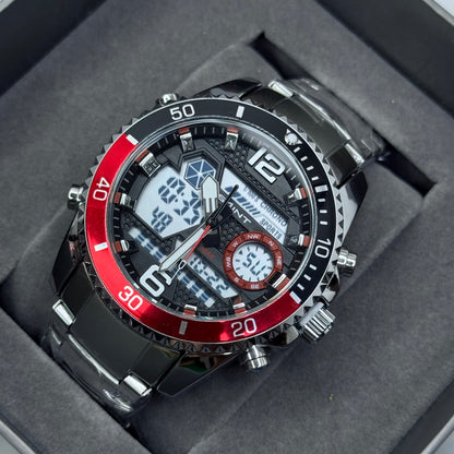 SAINT x RLX ORIGINAL DOBLE HORA PARA HOMBRE ACERO REF-6023-PRN