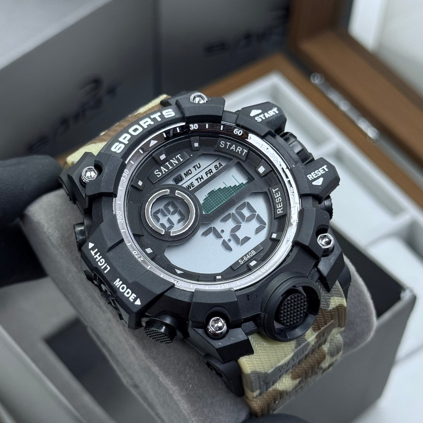 SAINT X G-SHOCK PARA SUMERGIBLE MILITAR HOMBRE REF S640B-CGN