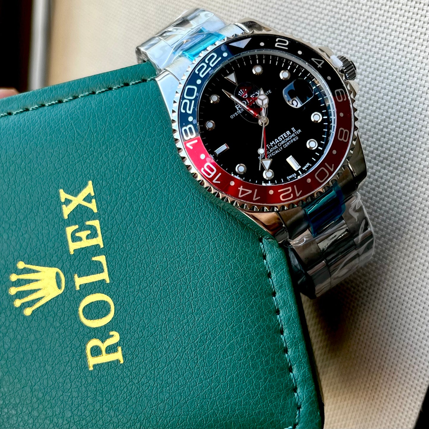 R0LEX SUBMARINE GMT-MASTER ll PARA HOMBRE REF-PNR