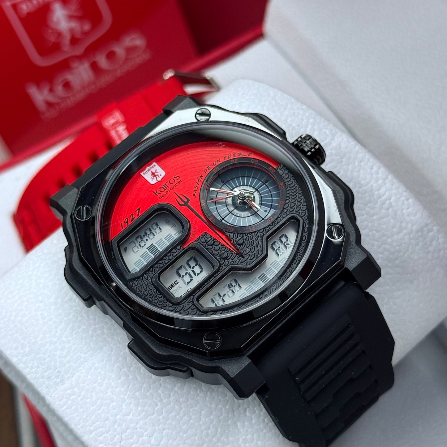 KAIROS ORIGINAL DEL AMERICA DE CALI DOBLE PULSO PARA HOMBRE REF-NR