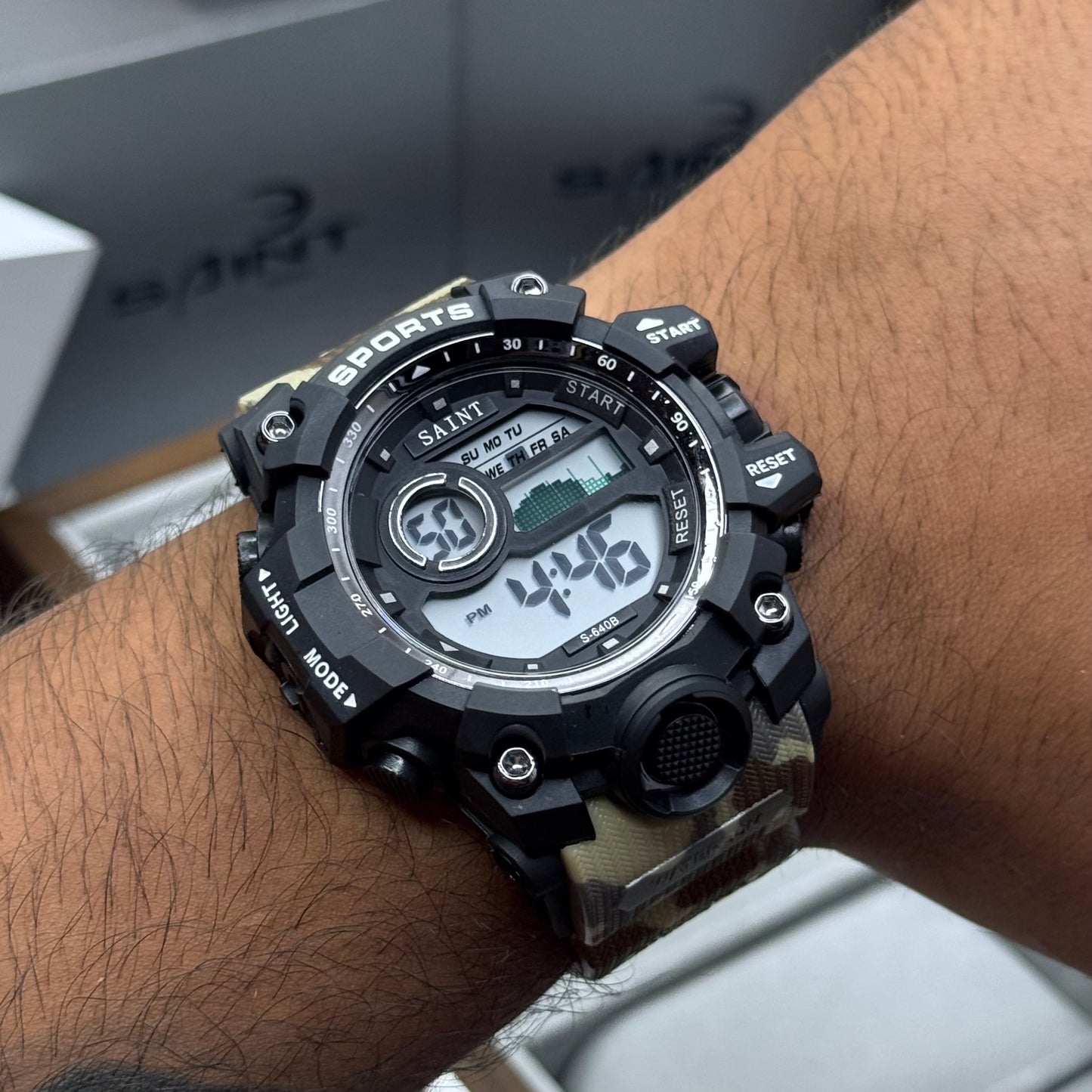 SAINT X G-SHOCK PARA SUMERGIBLE MILITAR HOMBRE REF S640B-CGN