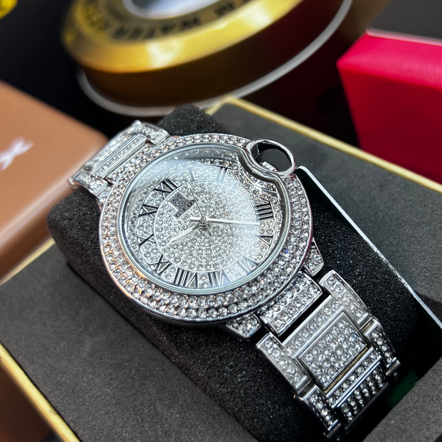 G FOX ORIGINAL x CARTIER PARA HOMBRE  SUMERGIBLE  REF-TORBILLON CUBANO-1251-P