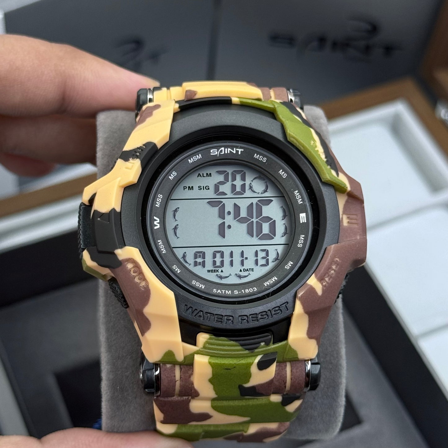 SAINT X G-SHOCK PARA SUMERGIBLE MILITAR HOMBRE REF S-1803-NCV