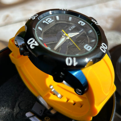 G FOX ORIGINAL DOBLE HORA POR INVICTA SUMERGIBLE PARA HOMBRE REF-1976G1-A