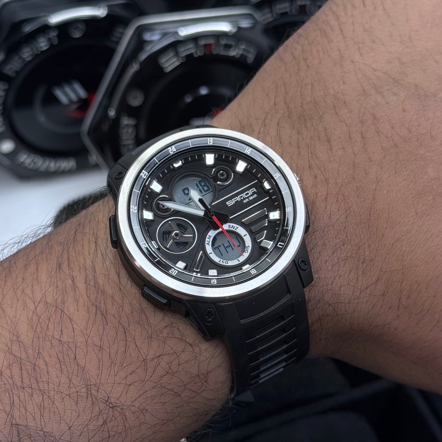 SANDA ORIGINAL DOBLE HORA PARA HOMBRE REF-3379-NPN