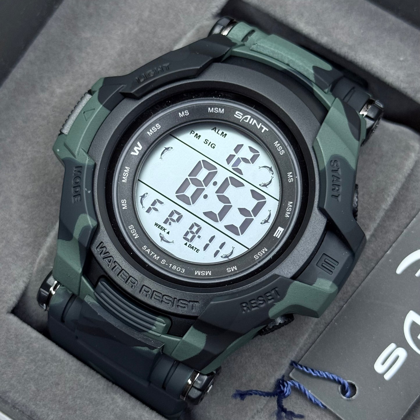 SAINT X G-SHOCK PARA SUMERGIBLE MILITAR HOMBRE REF 1803-GVN