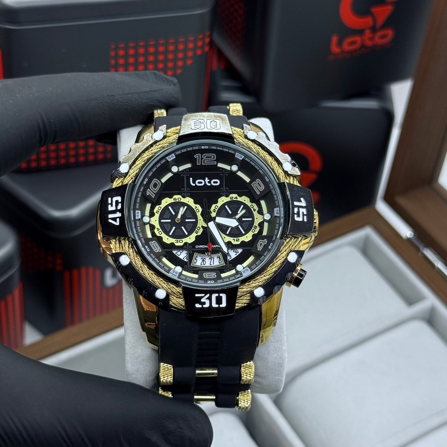 LOTO X INVICTA ORIGINAL  FUNCIONAL SUMERGIBLE PARA HOMBRE REF-2544-ND