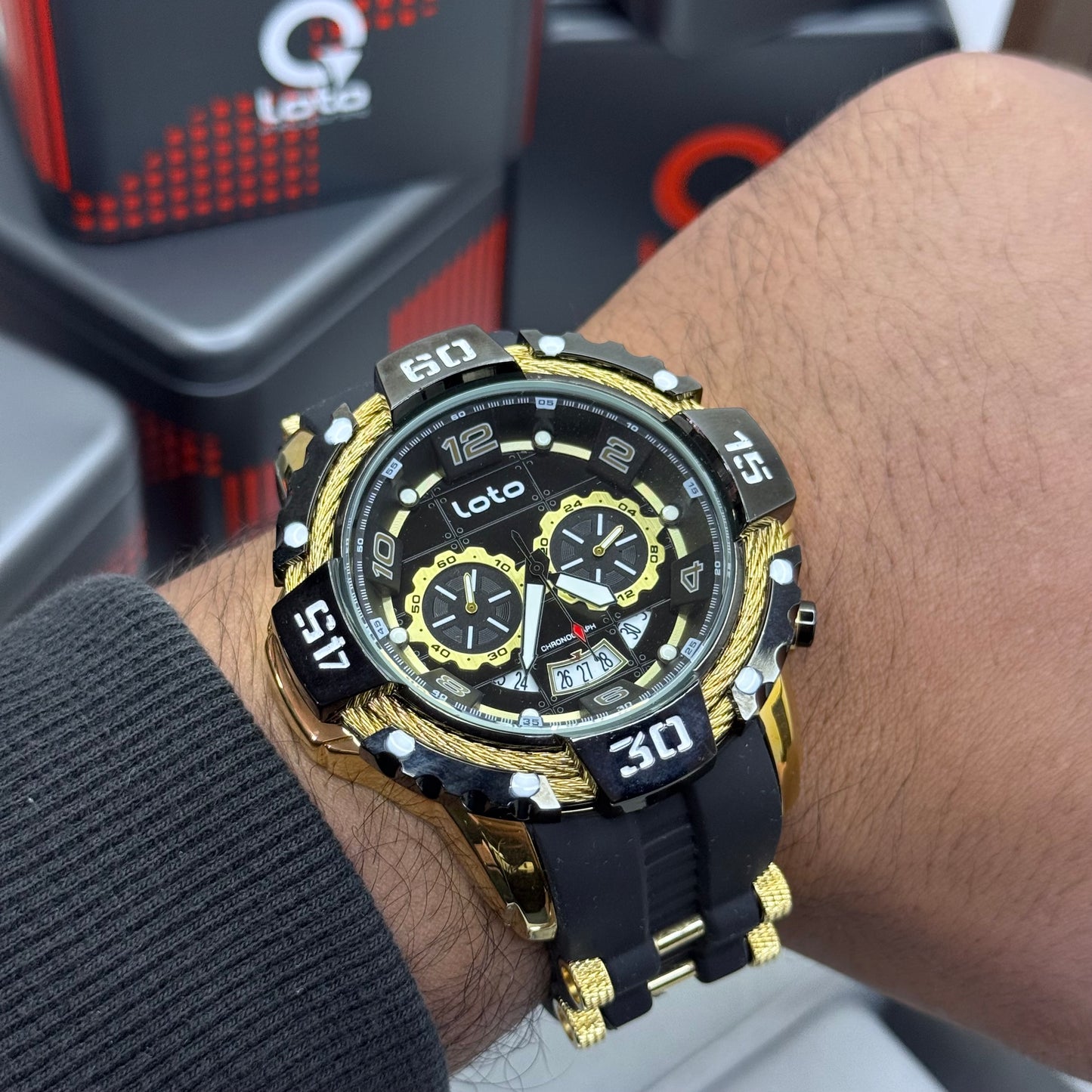 LOTO X INVICTA ORIGINAL  FUNCIONAL SUMERGIBLE PARA HOMBRE REF-2544-ND