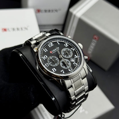 CURREN ORIGINAL FUNCIONAL PARA HOMBRE REF 8466- PN