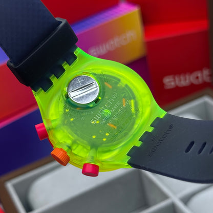 SWATCH ORIGINAL LUXURY NEON JELLY PARA HOMBRE REF SR936SW-NV