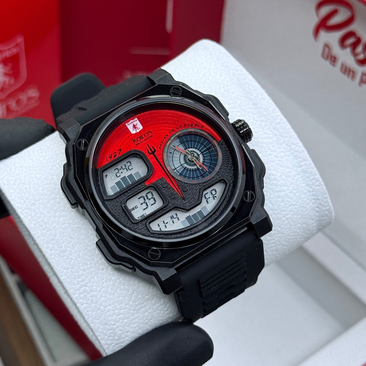 KAIROS ORIGINAL DEL AMERICA DE CALI DOBLE PULSO PARA HOMBRE REF-NR