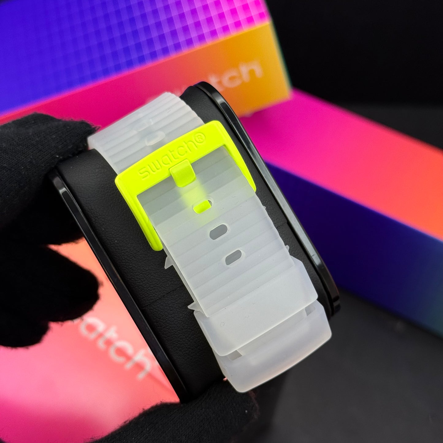 SWATCH ORIGINAL LUXURY NEON JELLY PARA HOMBRE REF SCK104