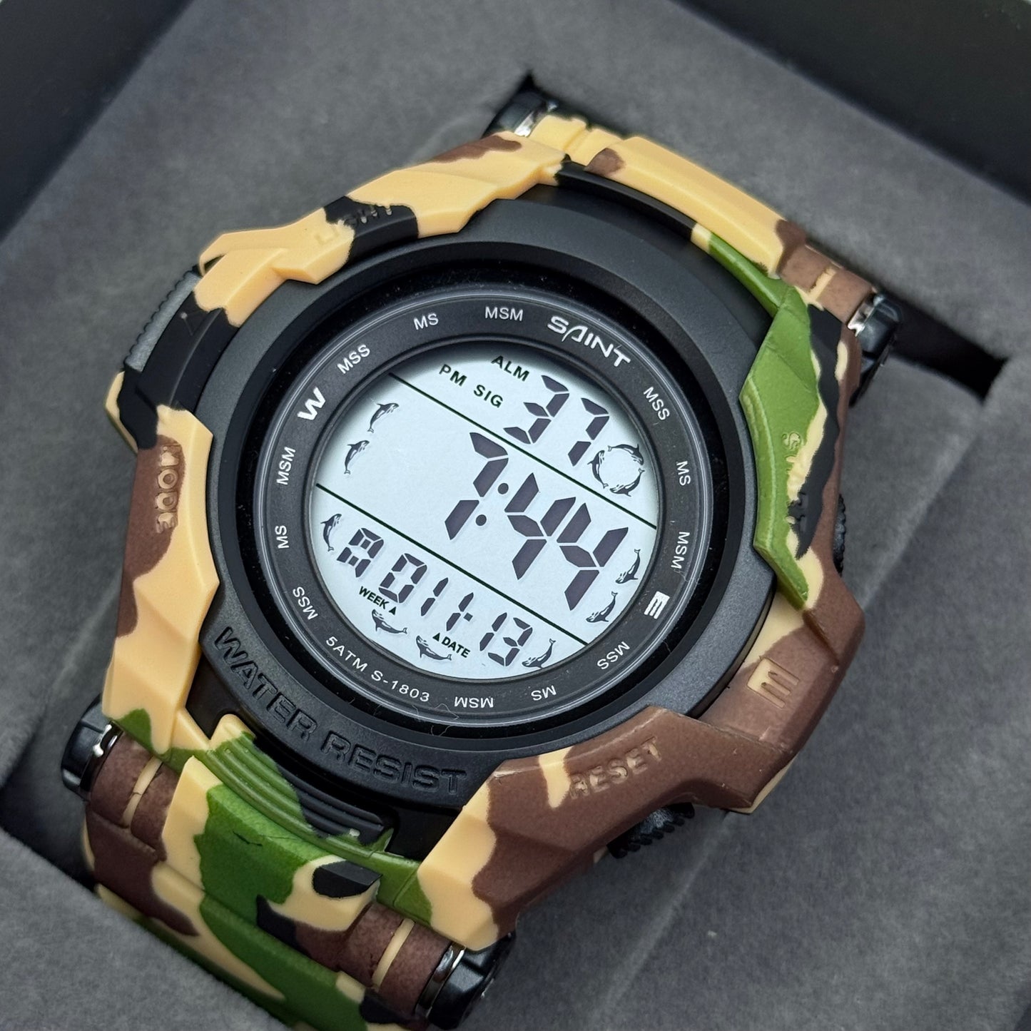 SAINT X G-SHOCK PARA SUMERGIBLE MILITAR HOMBRE REF S-1803-NCV