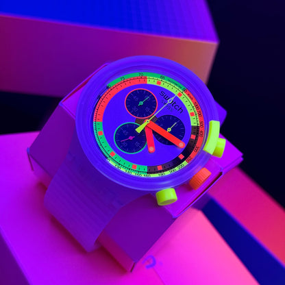 SWATCH ORIGINAL LUXURY NEON JELLY PARA HOMBRE REF SCK104
