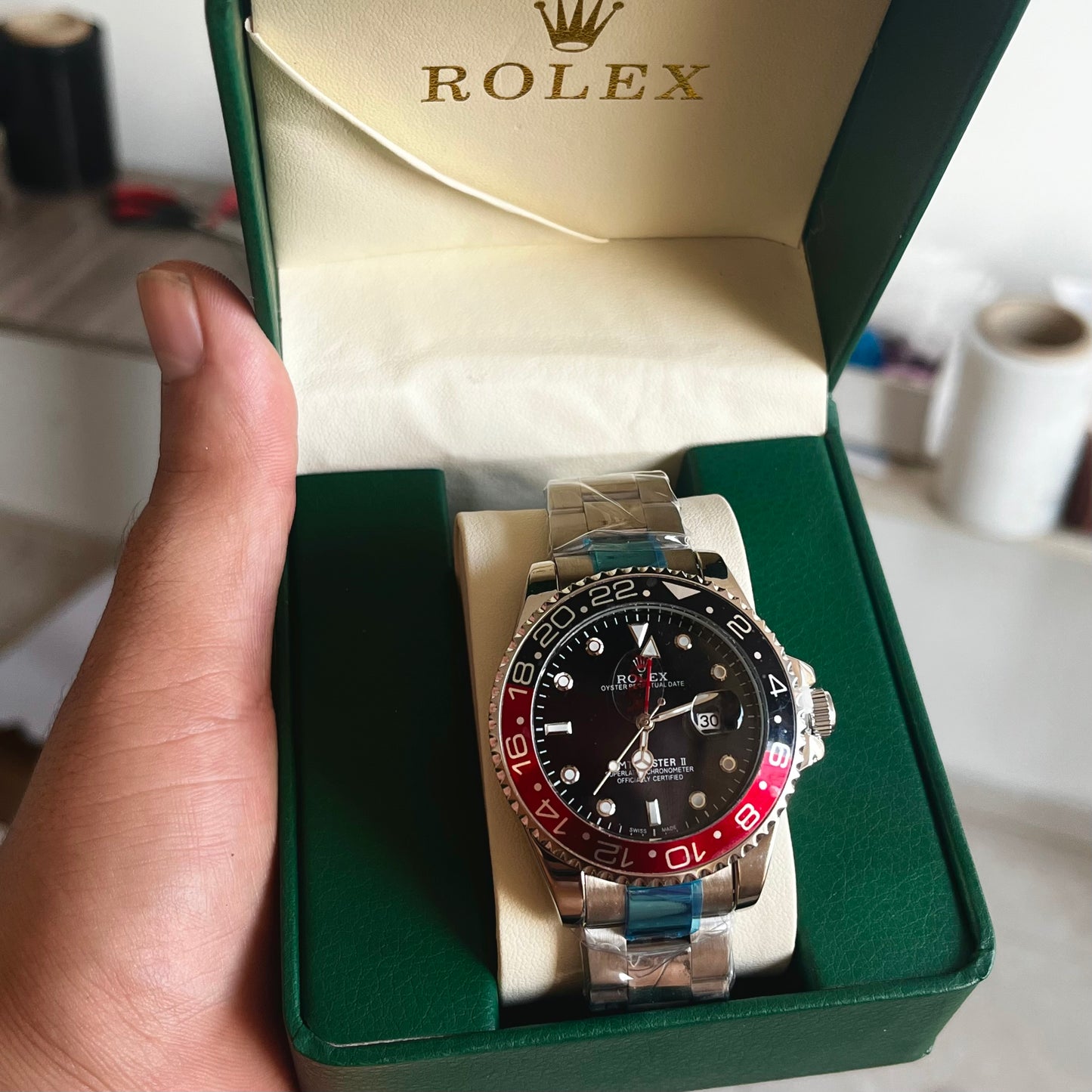 R0LEX SUBMARINE GMT-MASTER ll PARA HOMBRE REF-PNR