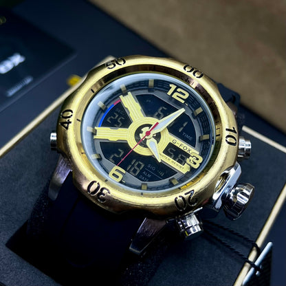 G FOX ORIGINAL DOBLE HORA POR INVICTA SUMERGIBLE PARA HOMBRE REF-1976G1-ND
