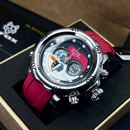 G FOX ORIGINAL DOBLE HORA POR INVICTA SUMERGIBLE PARA HOMBRE REF-1976G2-R