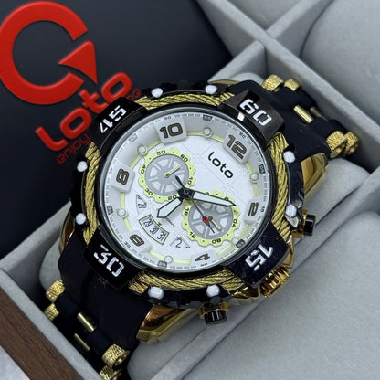 LOTO X INVICTA ORIGINAL  FUNCIONAL SUMERGIBLE PARA HOMBRE REF-2544-NDB