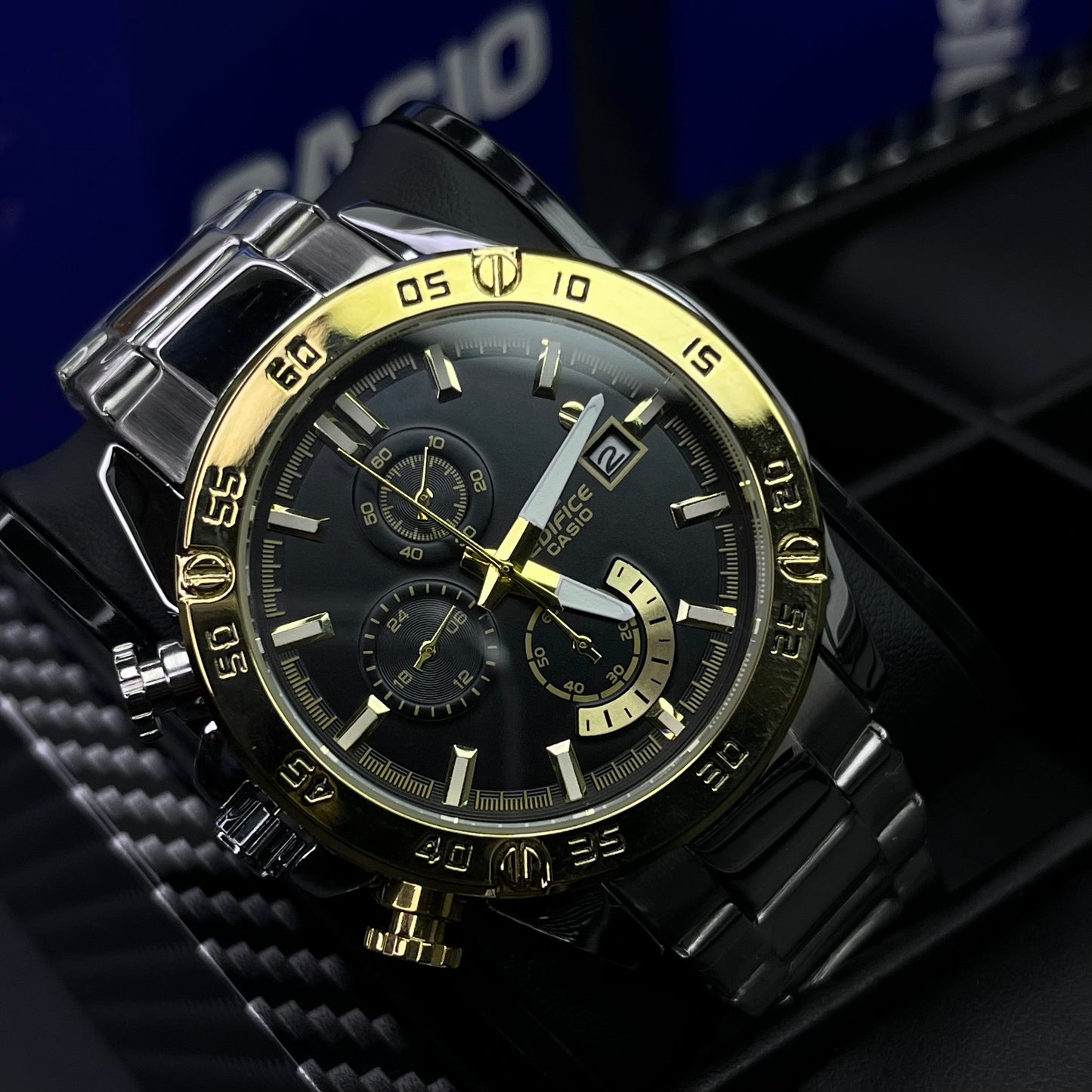 CASIO EDIFICE EFR 558  FUNCIONAL PARA HOMBRE REF-BN