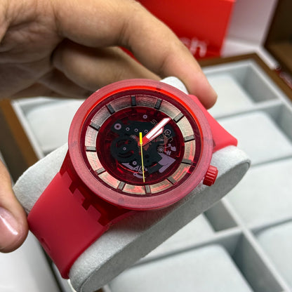 SWATCH UNISEX EDICION DEPORTIVO REF-ROJO