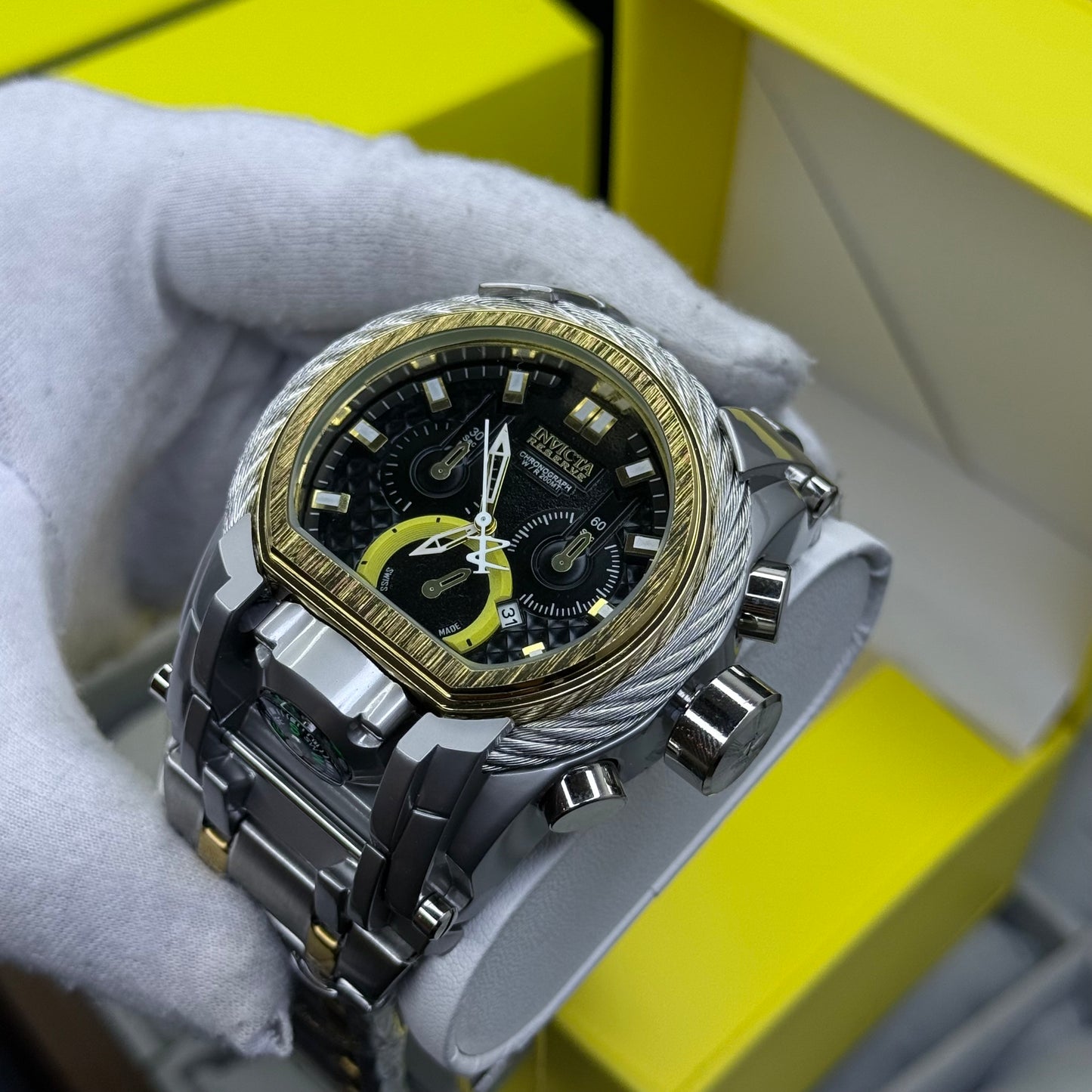 INVICTA BOLT ZEUS GUAYA ACERO PARA HOMBRE REF-BN