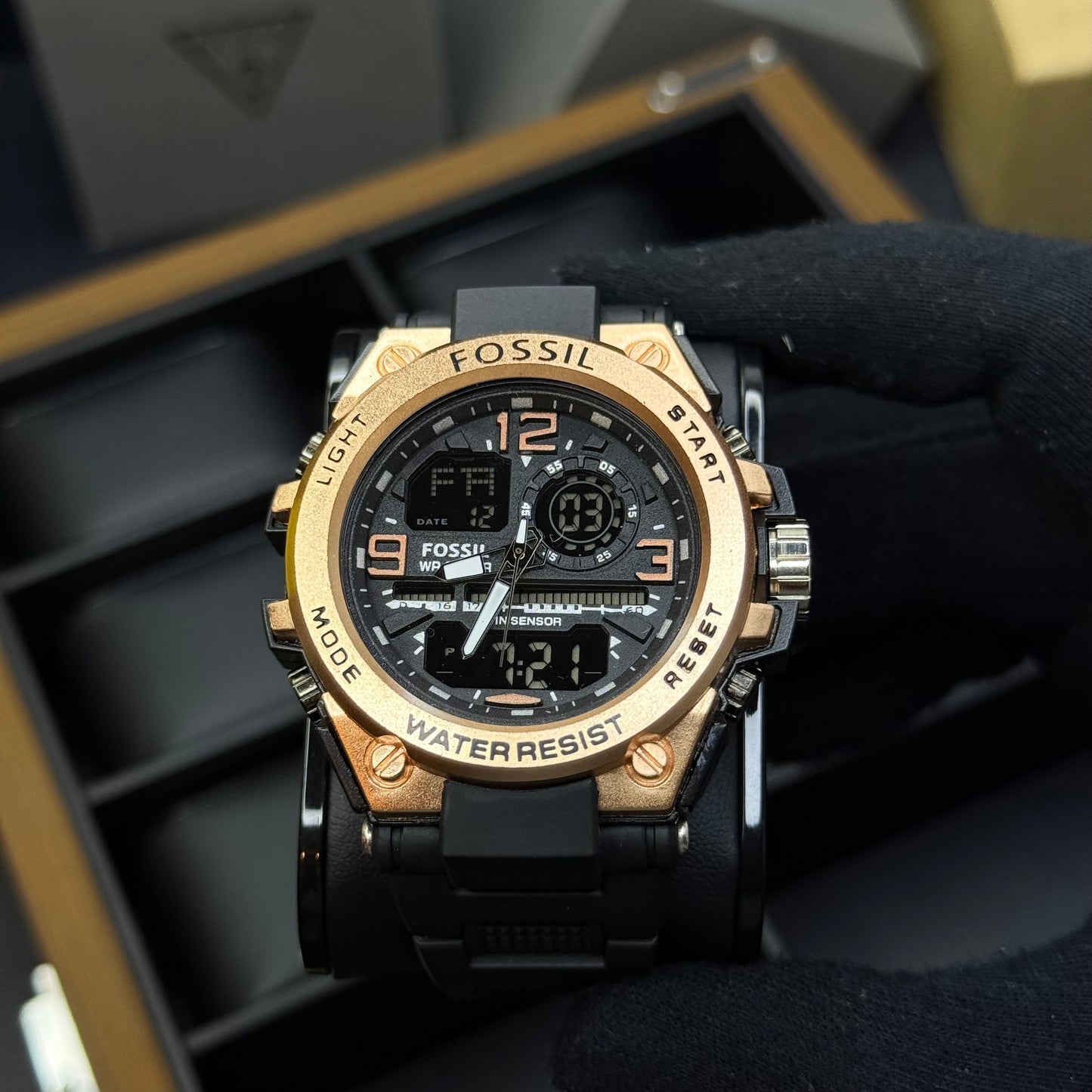 FOSSIL X G-SHOCK DOBLE HORA PARA HOMBRE REF-NR
