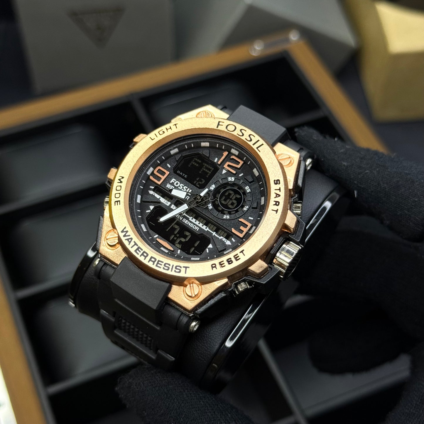 FOSSIL X G-SHOCK DOBLE HORA PARA HOMBRE REF-NR