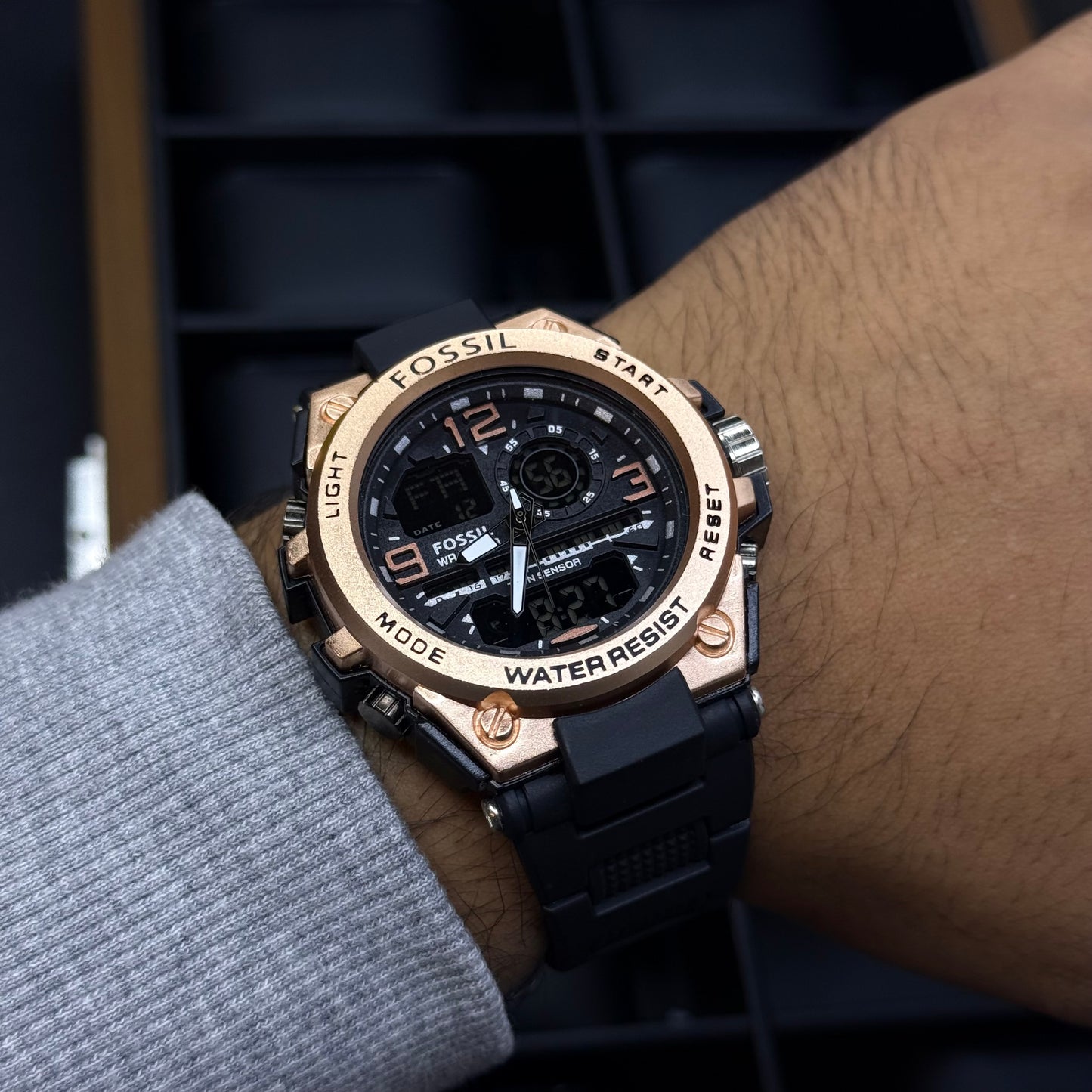 FOSSIL X G-SHOCK DOBLE HORA PARA HOMBRE REF-NR