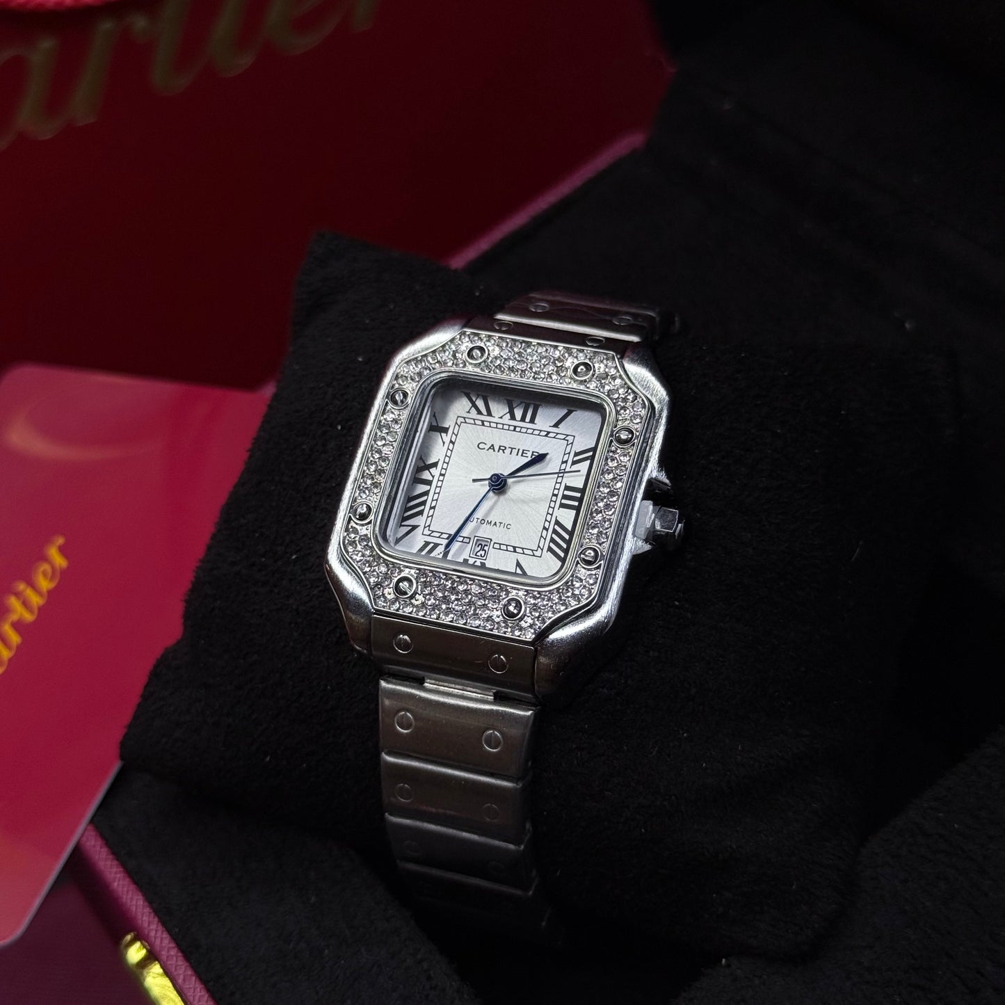 CARTIER SANTOS CUBANO  PARA DAMA REF PB