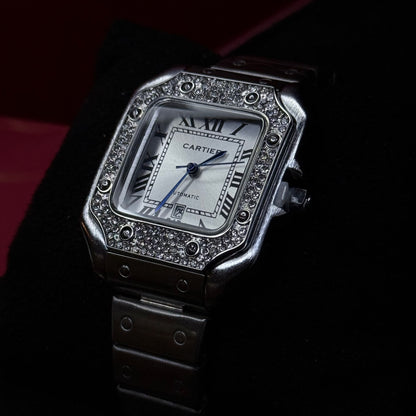CARTIER SANTOS CUBANO  PARA DAMA REF PB