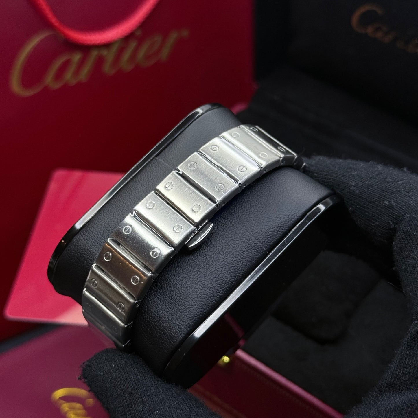 CARTIER SANTOS CUBANO  PARA DAMA REF PB