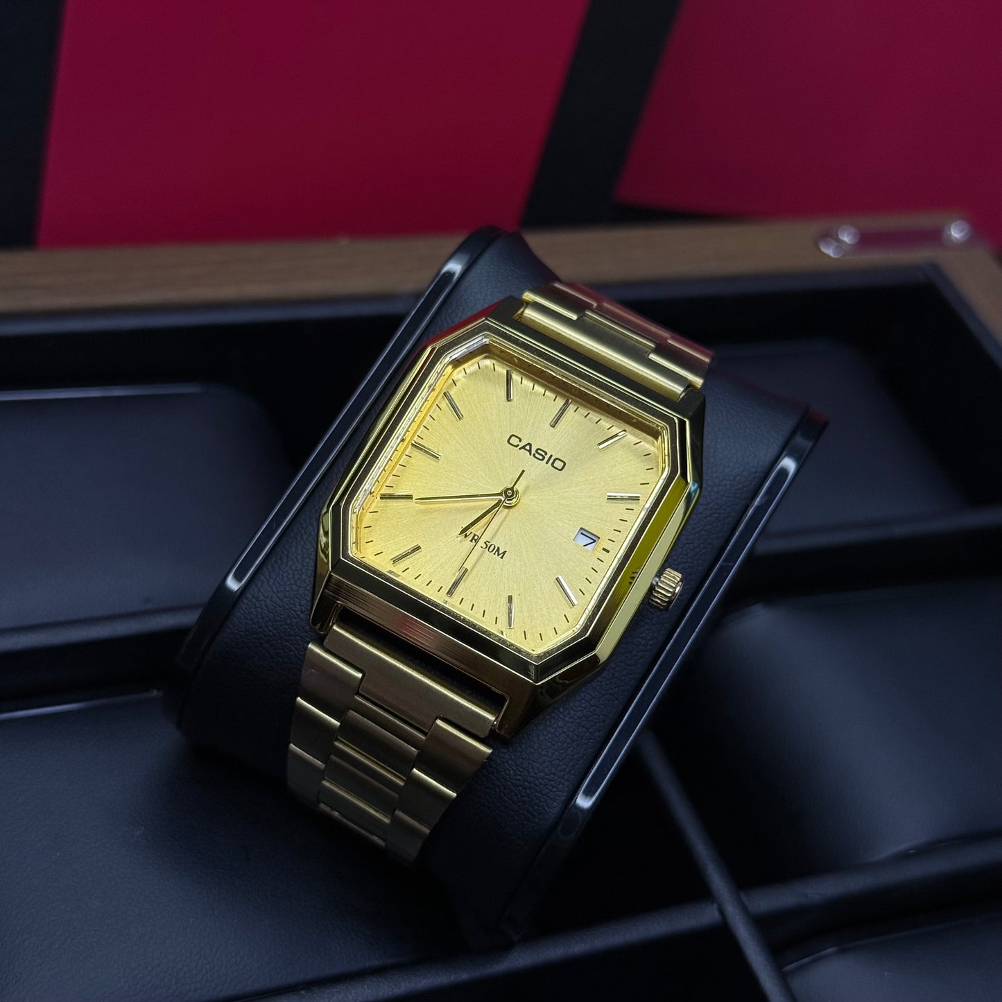 CASIO UNISEX RETRO VINTAGE RECTAGULAR ANALOGO-DD
