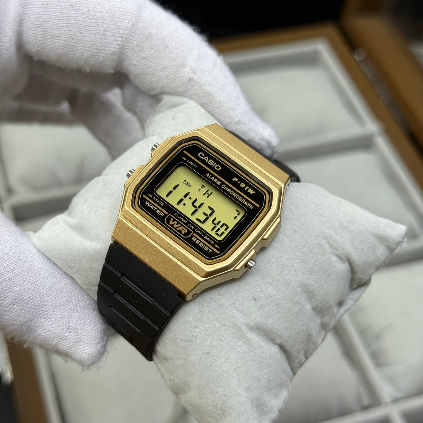CASIO ORIGINAL PARA HOMBRE REF-F-91WM-9A