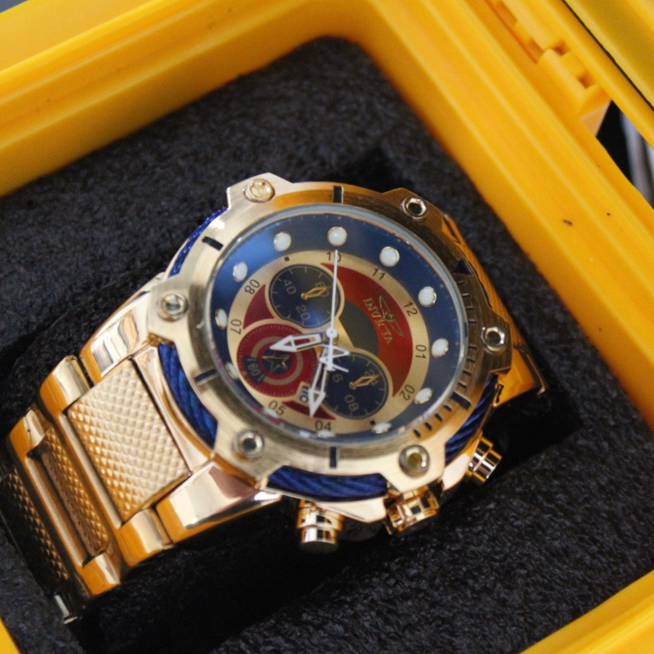 INVICTA CAPITAN AMERICA PARA HOMBRE REF 6548-DA