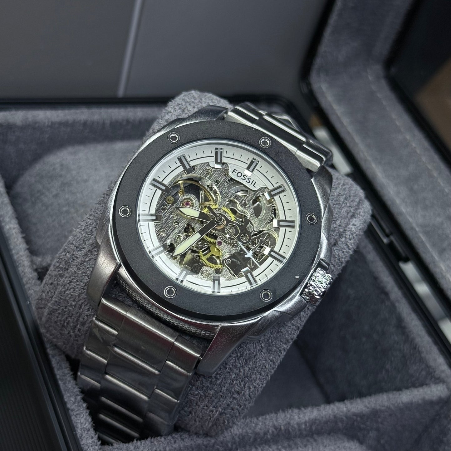 FOSSIL AUTOMATICO PARA HOMBRE REF-3082-PNB