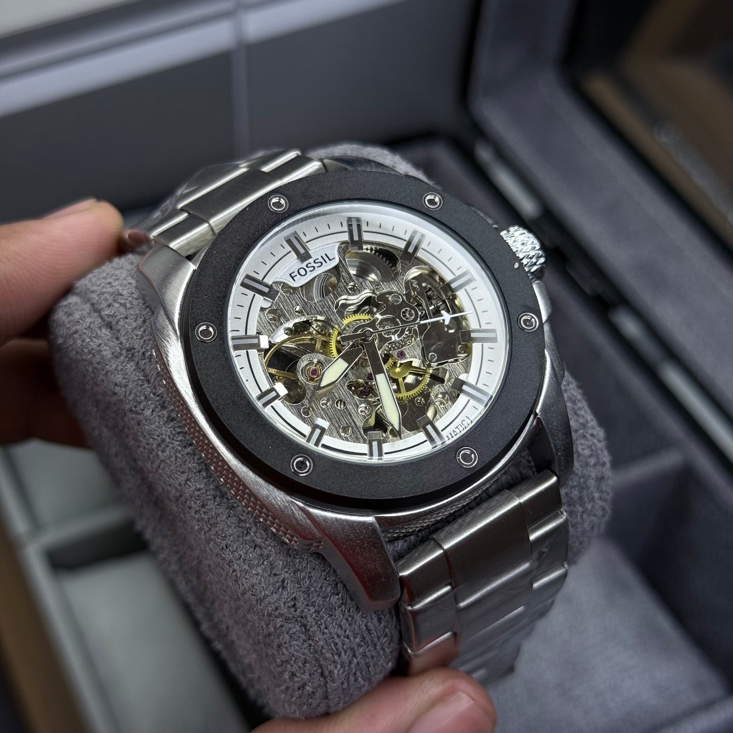 FOSSIL AUTOMATICO PARA HOMBRE REF-3082-PNB