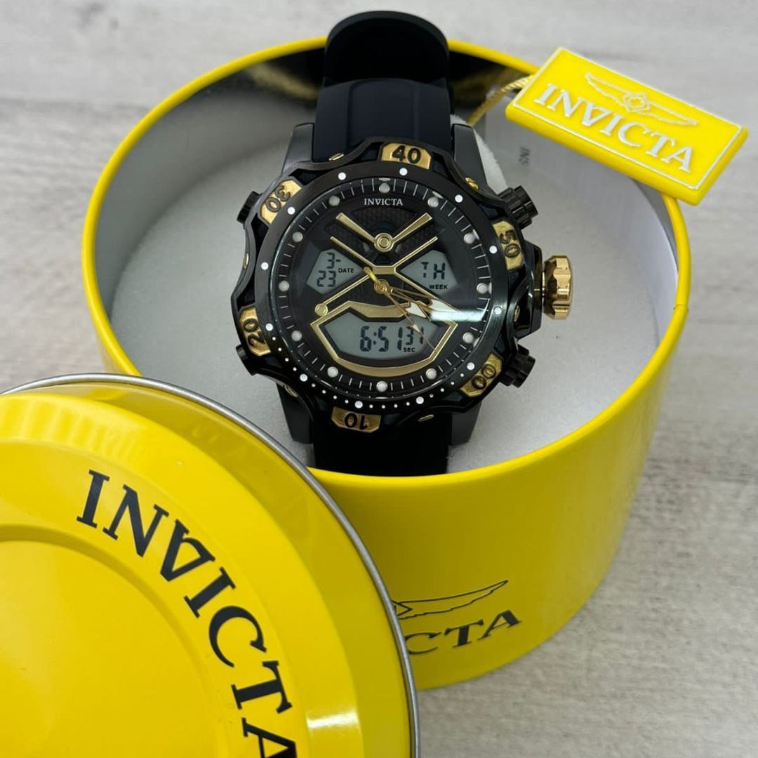INVICTA DOBLE HORA PARA HOMBRE REF-1837-NND